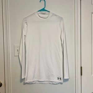 under armour cold gear fitted spandex undertop white